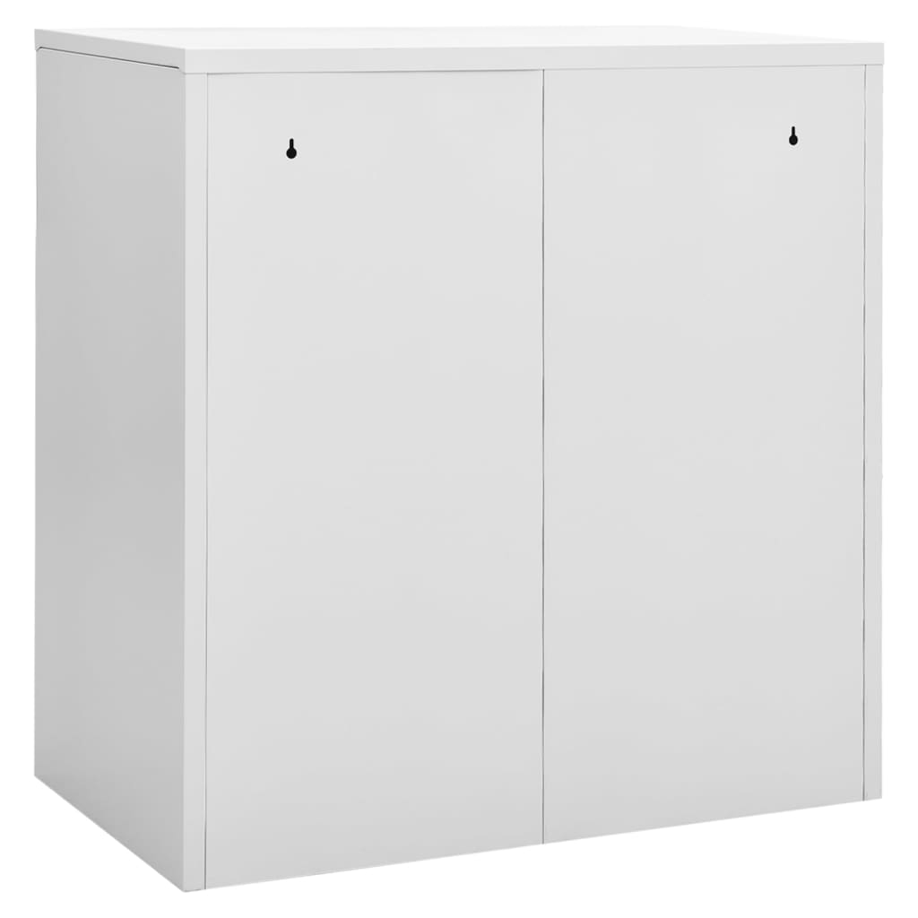 vidaXL Locker Cabinets 5 pcs Light Gray 35.4"x17.7"x36.4" Steel-4