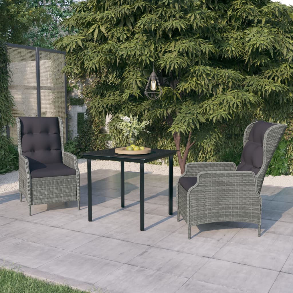 vidaXL Patio Dining Set Outdoor Dining Set Table and Chair Set for Garden-19