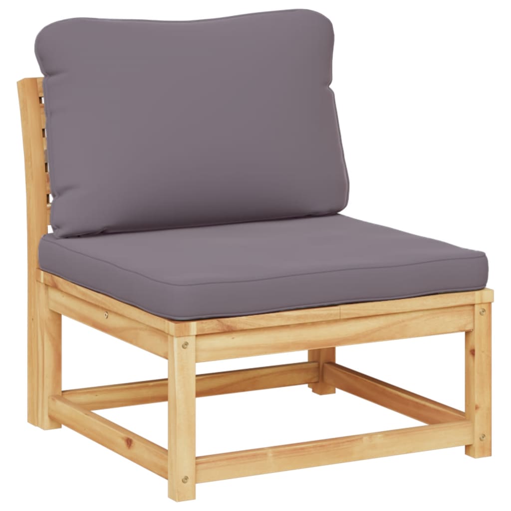 vidaXL 7 Piece Patio Lounge Set with Cushions Solid Wood Acacia-2