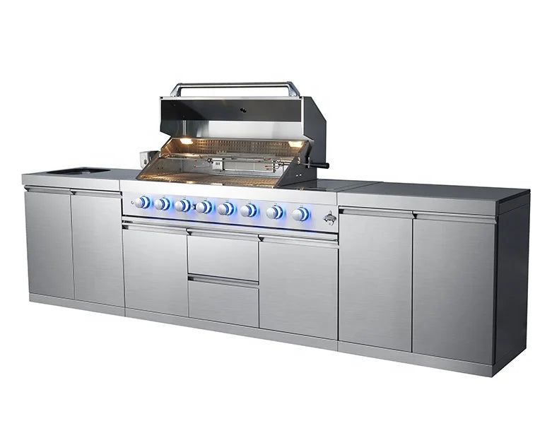Window Grill Design Portable Garden Kitchen Electric Motor 6 burner Barbecue Bgas Bbq Grill