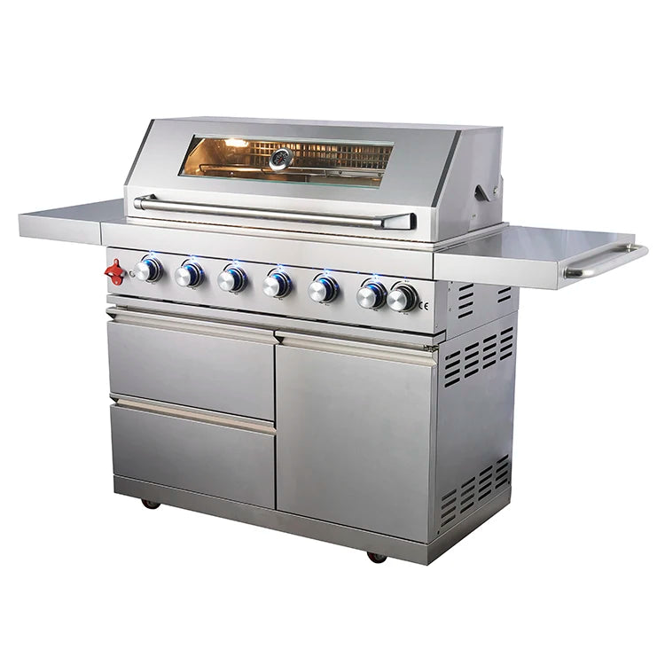 Window Grill Design Portable Garden Kitchen Electric Motor 6 burner Barbecue Bgas Bbq Grill