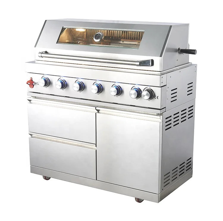Window Grill Design Portable Garden Kitchen Electric Motor 6 burner Barbecue Bgas Bbq Grill