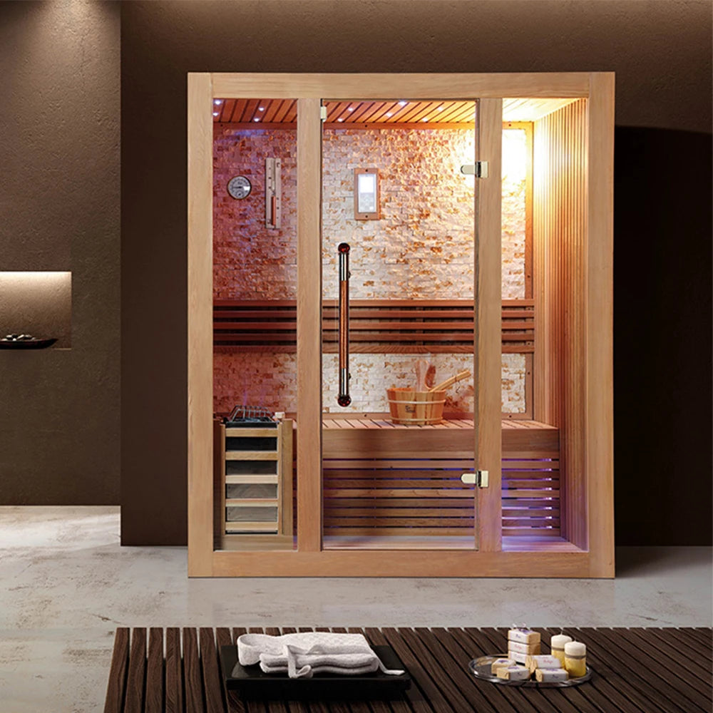 Sauna Room for 6 People / Traditional Finnish Sauna / General Sauna Room (For Chubby Male & Female))
