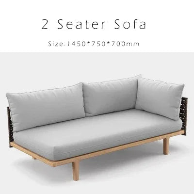 Modern Luxury Leisure Outdoor Garden Furniture Rattan 5-Seater Sofa Set