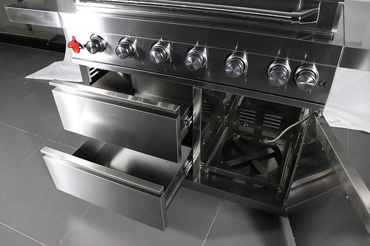 Window Grill Design Portable Garden Kitchen Electric Motor 6 burner Barbecue Bgas Bbq Grill