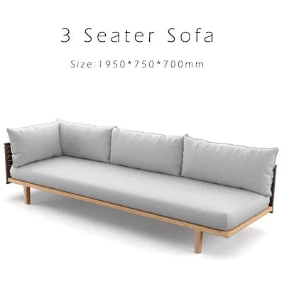 Modern Luxury Leisure Outdoor Garden Furniture Rattan 5-Seater Sofa Set