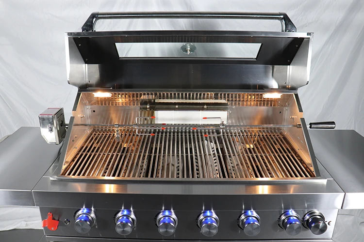 Window Grill Design Portable Garden Kitchen Electric Motor 6 burner Barbecue Bgas Bbq Grill