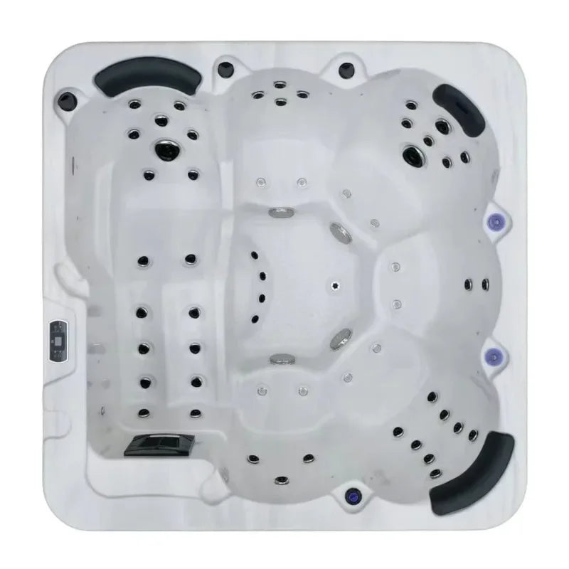 LED approved acrylic massage hot tub above ground jacuzzier outdoor spa for 6 person