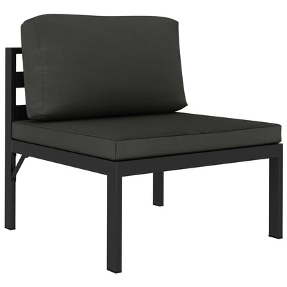 vidaXL 8 Piece Patio Lounge Set with Cushions Aluminum Anthracite-1