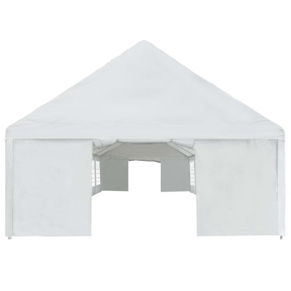 vidaXL Party Tent Outdoor Canopy Tent Patio Gazebo Marquee Beach Shelter White-3