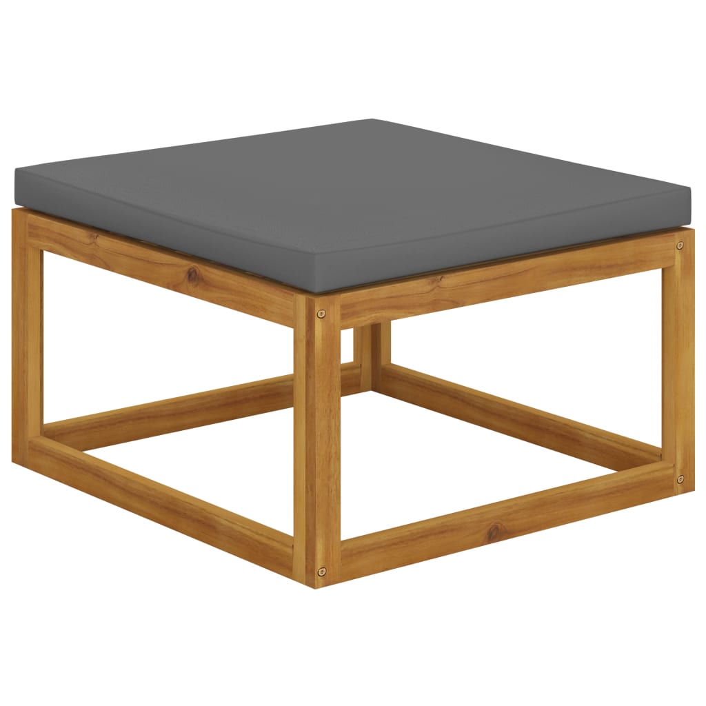 vidaXL 12 Piece Patio Lounge Set with Cushion Solid Acacia Wood-0