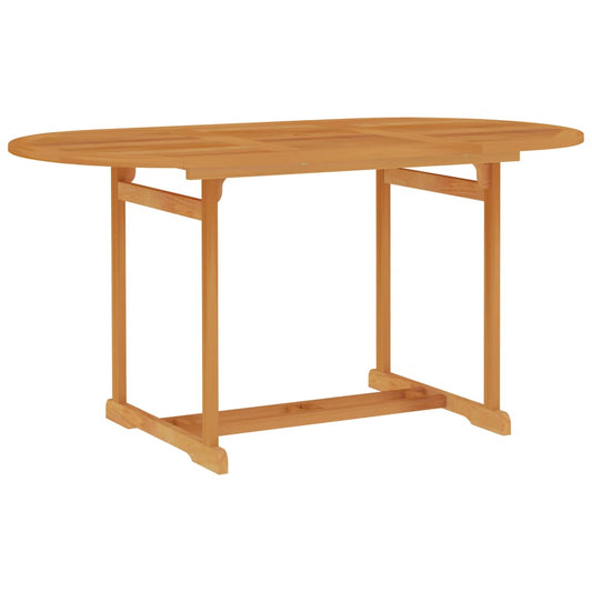 vidaXL 7 Piece Patio Dining Set with Gray Cushions Solid Teak Wood-0