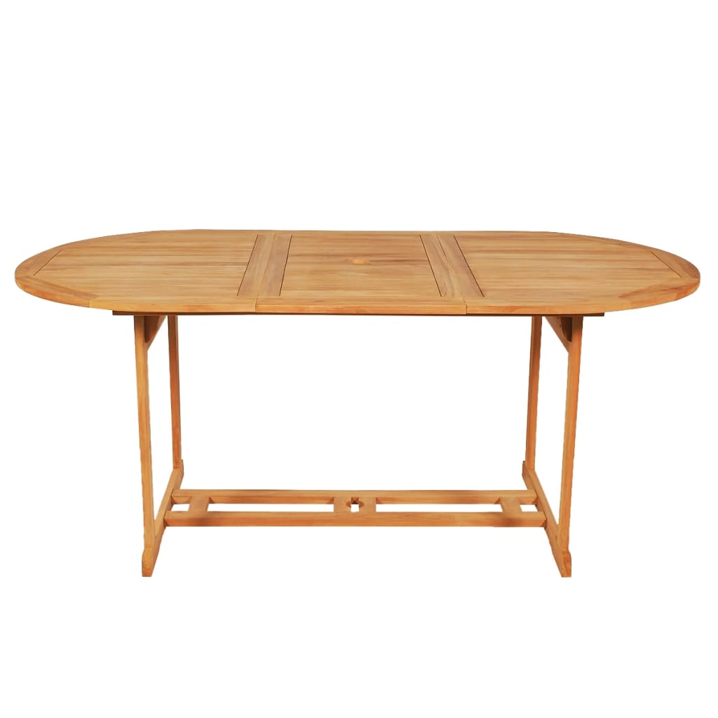 vidaXL 9 Piece Patio Dining Set Solid Teak Wood-1