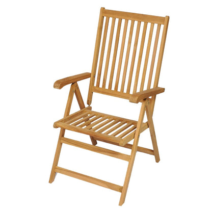 vidaXL 9 Piece Patio Dining Set Solid Teak Wood-4