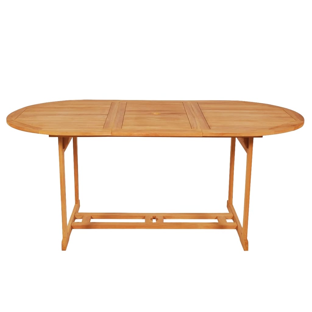 vidaXL 7 Piece Patio Dining Set with Cushions Solid Teak Wood-2