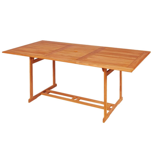 vidaXL 7 Piece Patio Dining Set with Cushions Solid Teak Wood-0