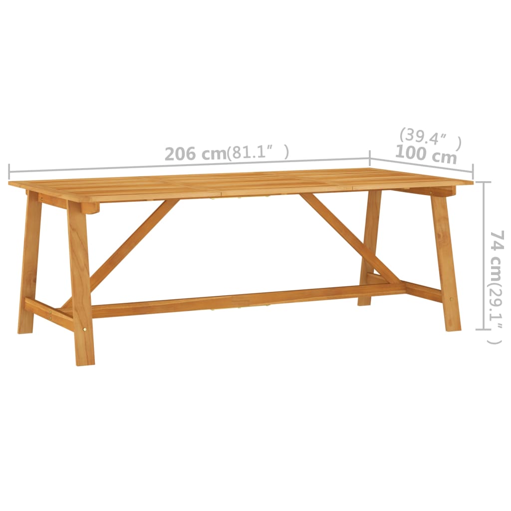 vidaXL 7 Piece Patio Dining Set Black-0