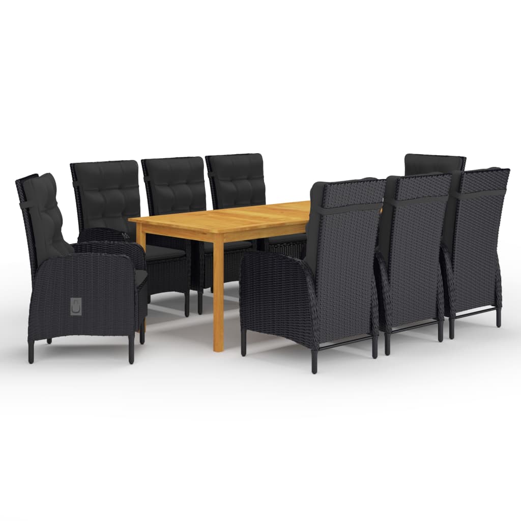 vidaXL Patio Dining Set Garden Outdoor Terrace Seat Furniture 7/9 Piece Gray-0