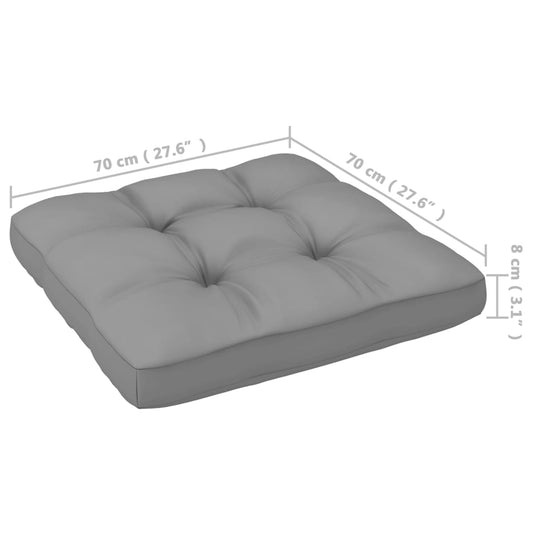 vidaXL 6 Piece Patio Lounge Set with Cushions Solid Pinewood-0
