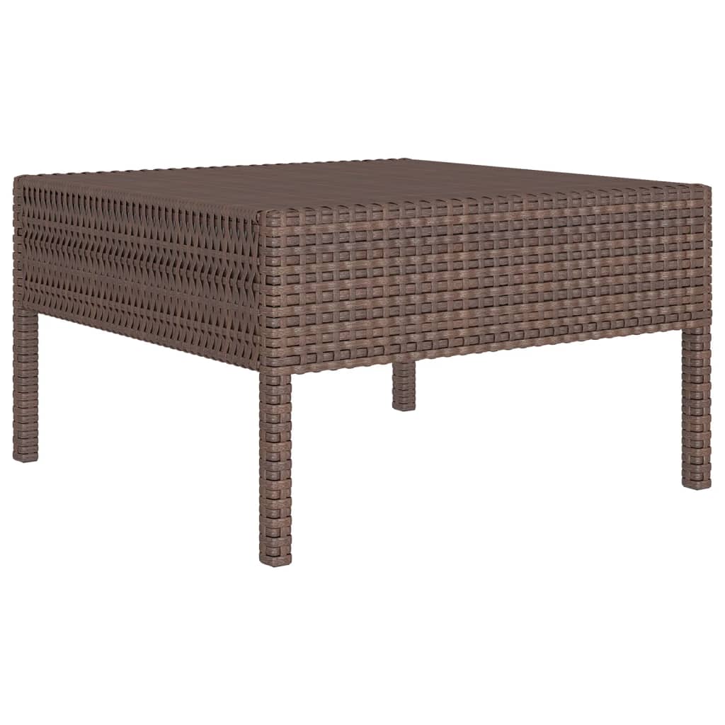 Modular patio sofa set with removable cushions.

