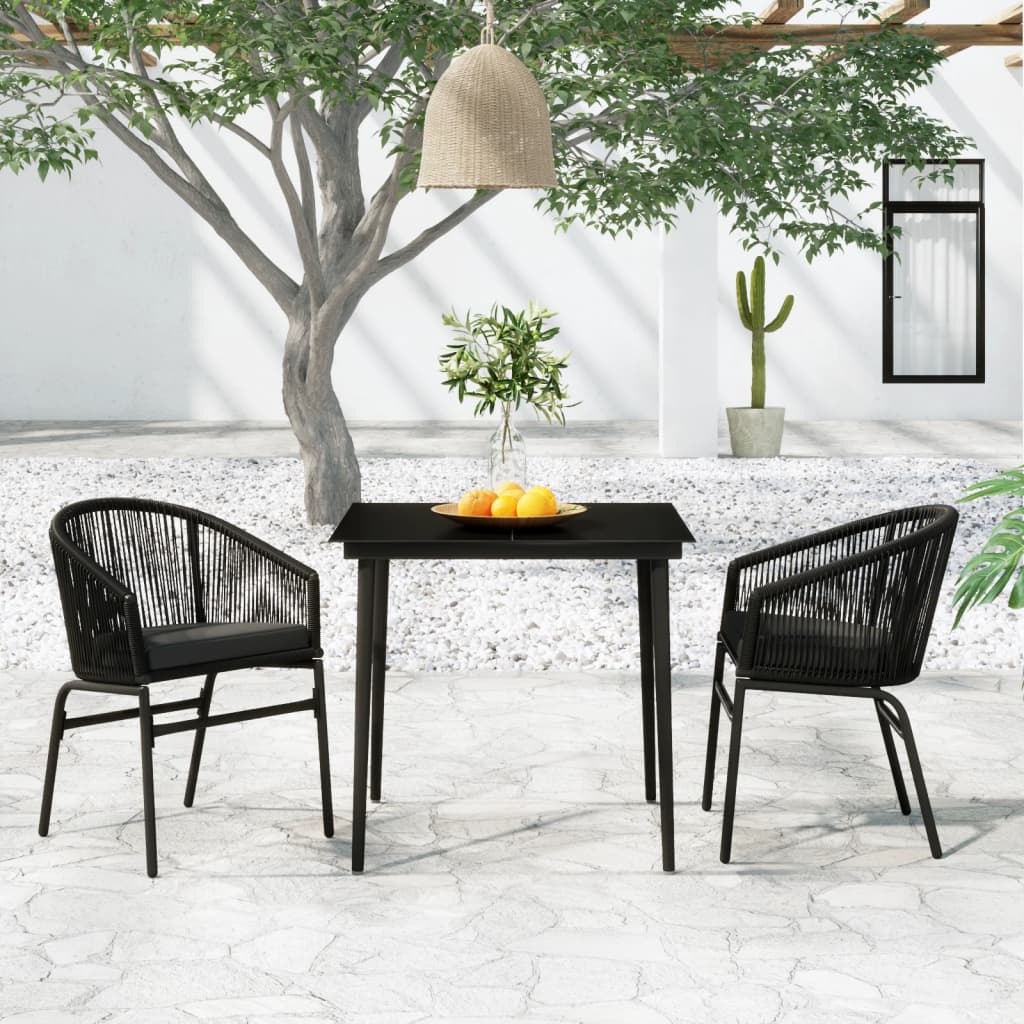 vidaXL Patio Dining Set Outdoor Garden Seat 3/5/7/9 Piece Multi Colors/Sizes-11