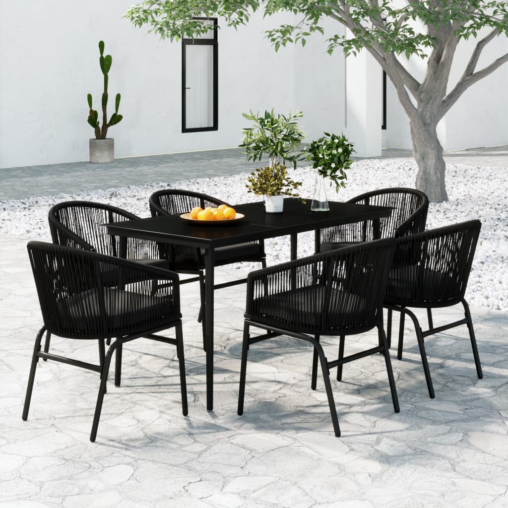 vidaXL Patio Dining Set Outdoor Garden Seat 3/5/7/9 Piece Multi Colors/Sizes-14