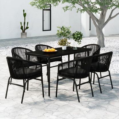 vidaXL Patio Dining Set Outdoor Garden Seat 3/5/7/9 Piece Multi Colors/Sizes-14