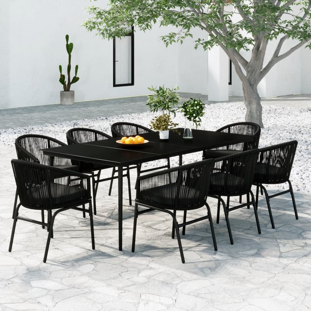 vidaXL Patio Dining Set Outdoor Garden Seat 3/5/7/9 Piece Multi Colors/Sizes-12