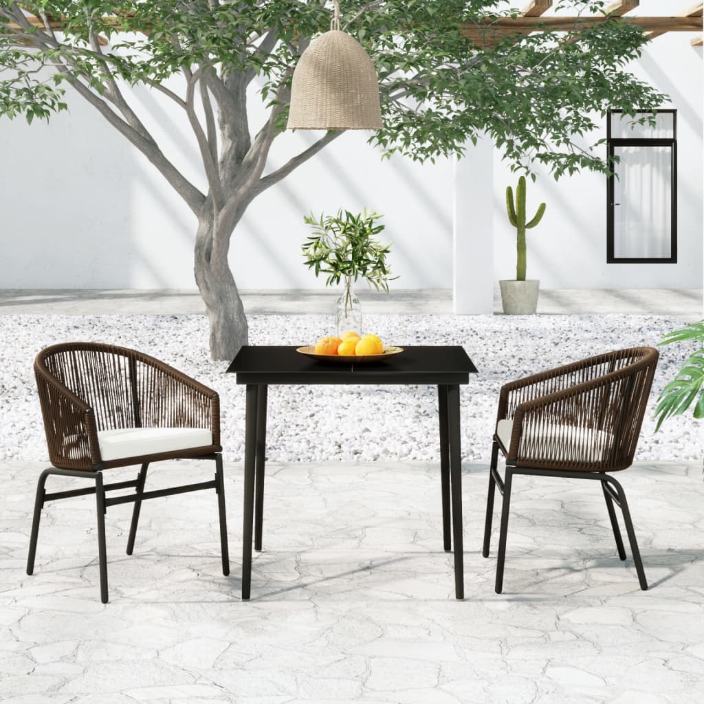 vidaXL Patio Dining Set Outdoor Garden Seat 3/5/7/9 Piece Multi Colors/Sizes-16