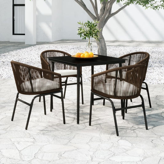 vidaXL Patio Dining Set Outdoor Garden Seat 3/5/7/9 Piece Multi Colors/Sizes-20