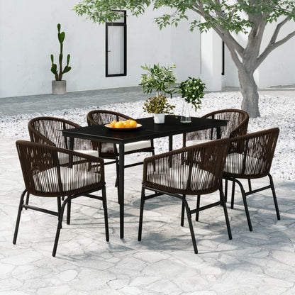 vidaXL Patio Dining Set Outdoor Garden Seat 3/5/7/9 Piece Multi Colors/Sizes-18