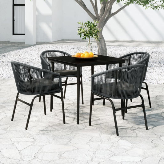 vidaXL Patio Dining Set Outdoor Garden Seat 3/5/7/9 Piece Multi Colors/Sizes-0