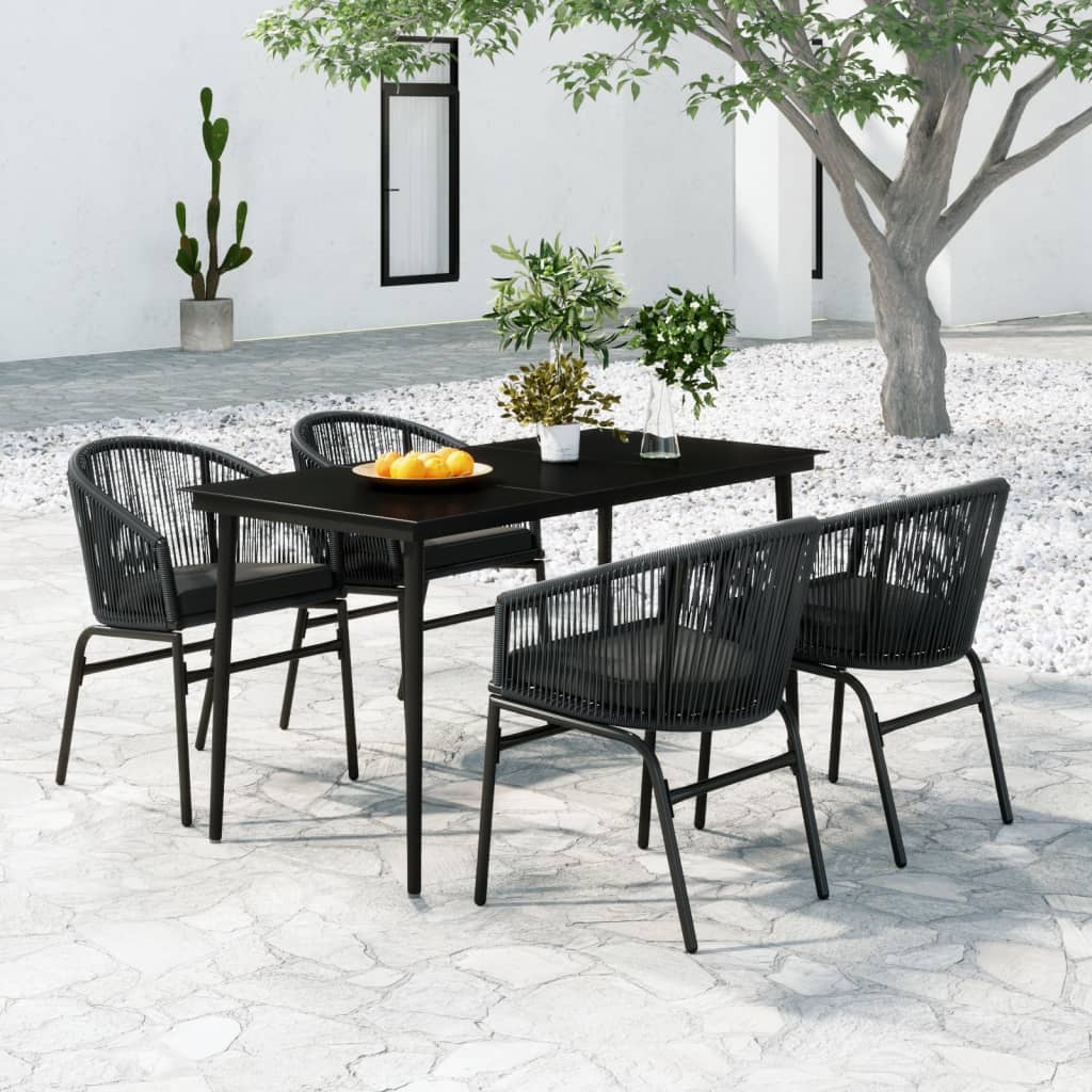 vidaXL Patio Dining Set Outdoor Garden Seat 3/5/7/9 Piece Multi Colors/Sizes-9