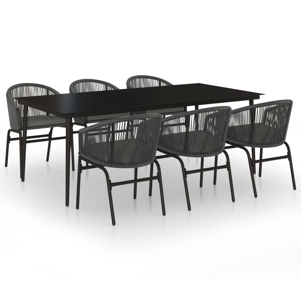 vidaXL Patio Dining Set Outdoor Garden Seat 3/5/7/9 Piece Multi Colors/Sizes-0