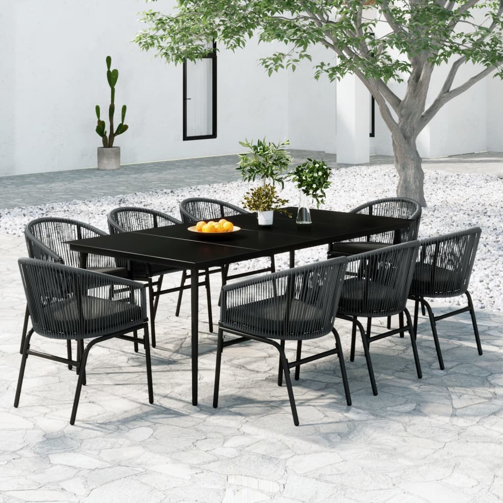 vidaXL Patio Dining Set Outdoor Garden Seat 3/5/7/9 Piece Multi Colors/Sizes-6
