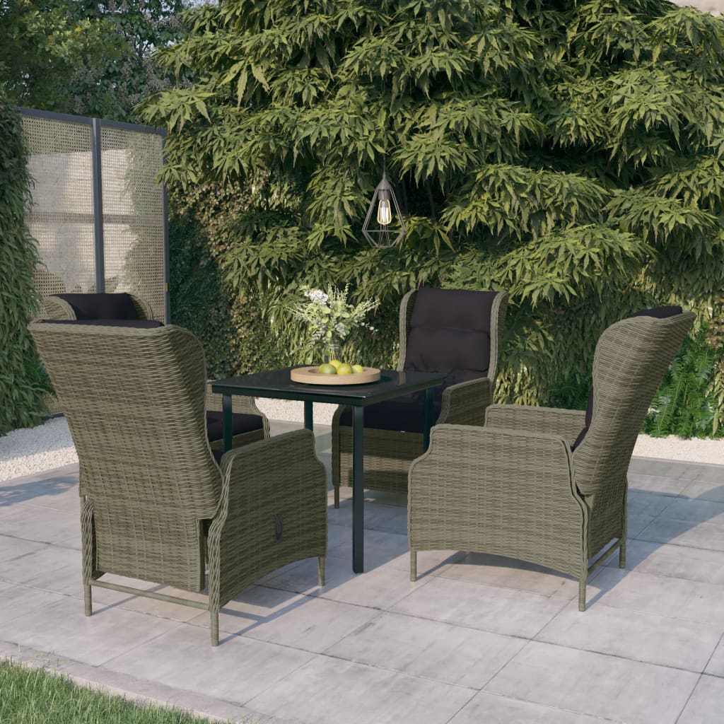 vidaXL Patio Dining Set Outdoor Dining Set Table and Chair Set for Garden-6