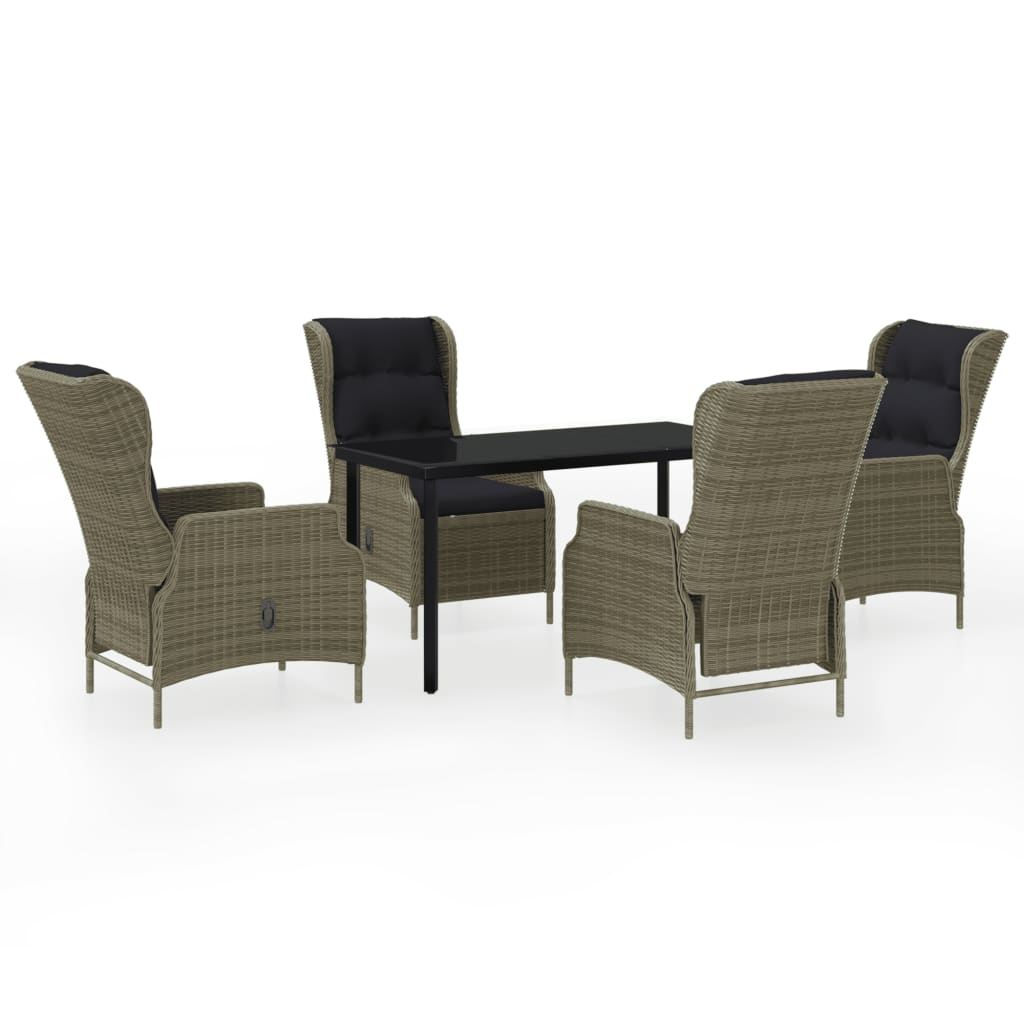 vidaXL Patio Dining Set Outdoor Dining Set Table and Chair Set for Garden-0