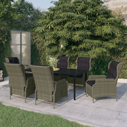 vidaXL Patio Dining Set Outdoor Dining Set Table and Chair Set for Garden-9
