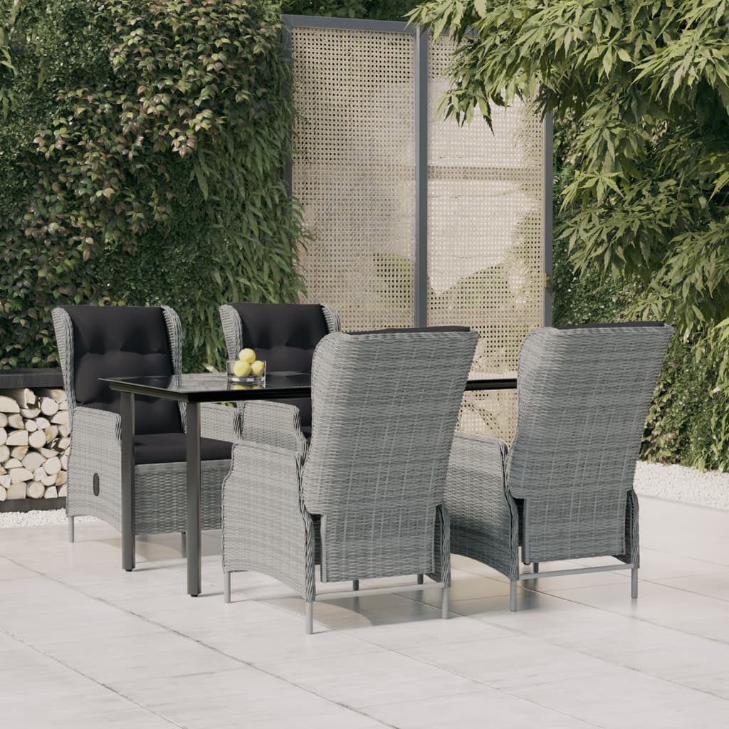 vidaXL Patio Dining Set Outdoor Dining Set Table and Chair Set for Garden-25