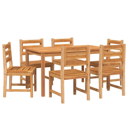 vidaXL 7 Piece Patio Dining Set Solid Wood Teak-1