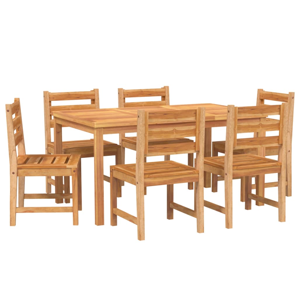 vidaXL 7 Piece Patio Dining Set Solid Wood Teak-1