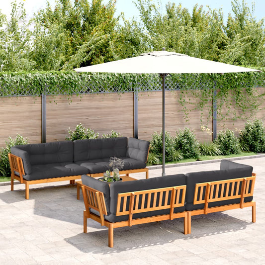 vidaXL 5 Piece Patio Pallet Sofa Set with Cushions Solid Wood Acacia-0