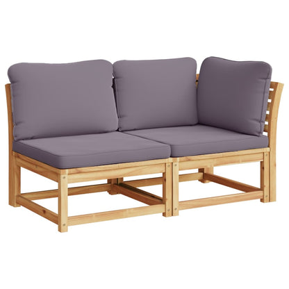vidaXL 9 Piece Patio Lounge Set with Cushions Solid Wood Acacia-1