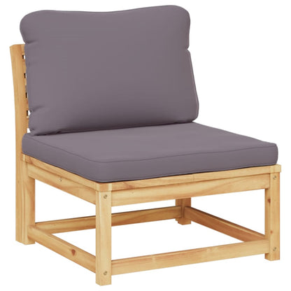 vidaXL 7 Piece Patio Lounge Set with Cushions Solid Wood Acacia-2