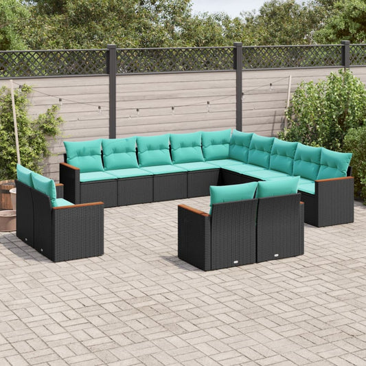 A view of the VidaXL garden sofa set, highlighting its modern design and flexibility.








