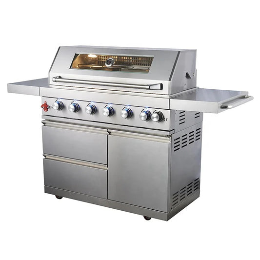 Window Grill Design Portable Garden Kitchen Electric Motor 6 burner Barbecue Bgas Bbq Grill